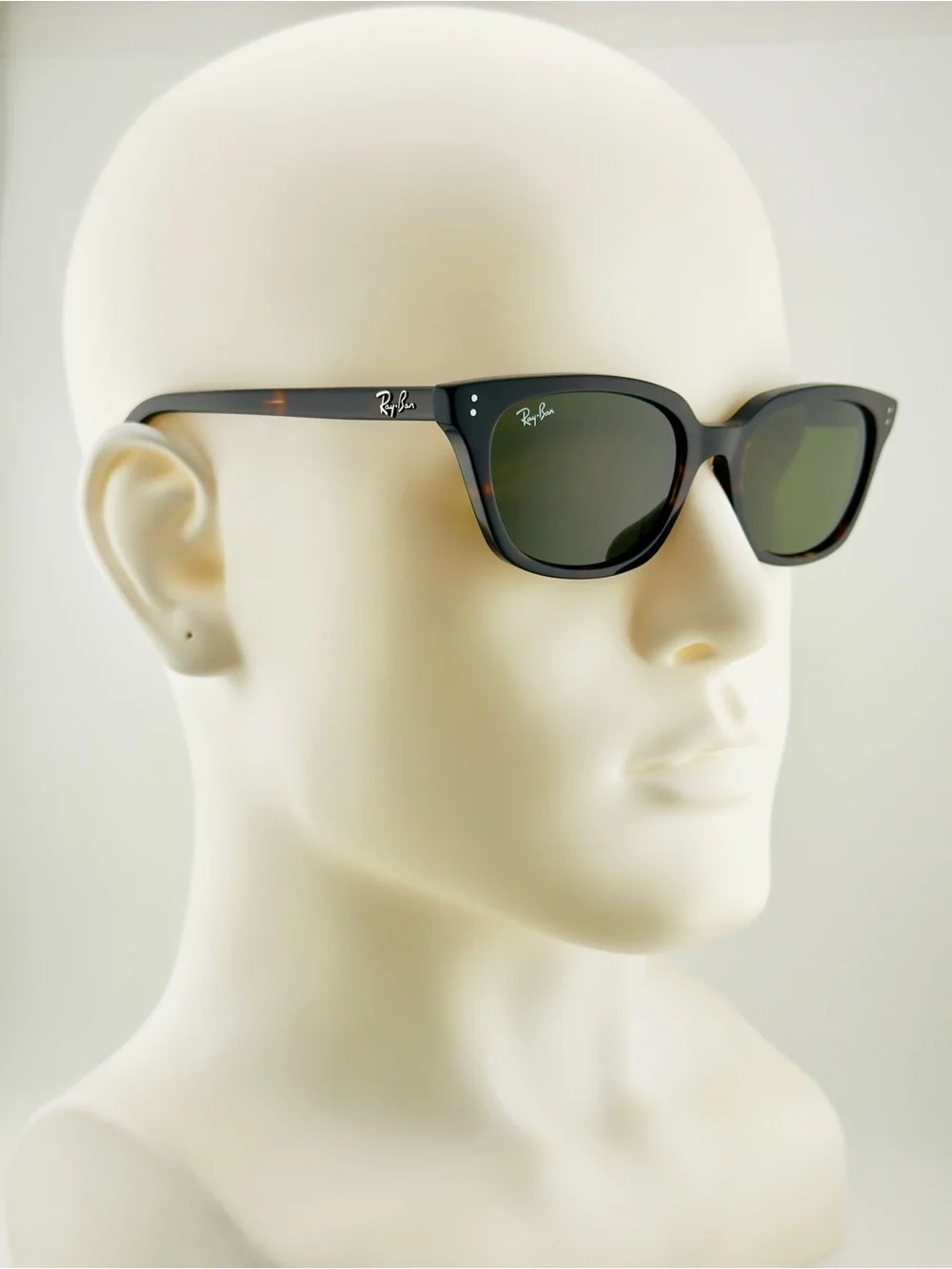Ray-Ban Sunglasses RB4456 Zaya Bio Based Polished Havana Frame Green Lens UNISEX